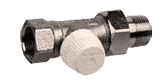 Клапан типа UH, 1/2", Kvs 2.1, Ру 10, 130 С, dPmax=1бар, никелированная красная бронза, прямой