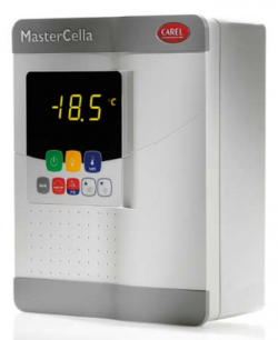 Контроллер холодильных установок MasterCella, 5 реле: компрессор, оттайка, вентилятор, вспом./освещ. 1 (8A), вспом./освещ. 2 (16A)