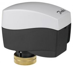 Электропривод AMV130 для седельного клапана, 230 В, мощность 8 Вт, управление 3-позиционным сигналом, 200Н, перемещение штока 24 с/мм