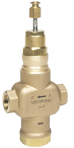 Клапан 2-x ходовой, PN16, 2...170С, внутренняя резьба, DN=40, Kvs=25