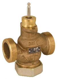Клапан седельный, 3-х ходовой, наружная резьба, kvs 25 m3/h, PN 16, DN 40
