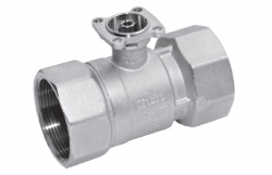 Кран запорный 2-х ходовой, шаровой, с внутренней резьбой, kvs - 15 m3/h, DN 15, PN16