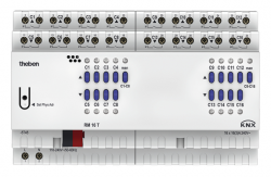 Актуатор универсальный RM 16 T KNX, 16 реле/8 приводов, на DIN рейку