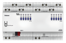 Актуатор RM 8 I KNX, 8 реле, С-LOAD, с измерением тока, на DIN рейку