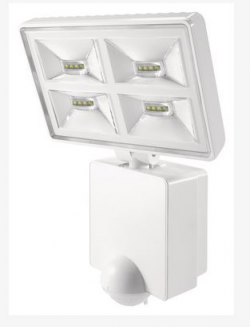 Датчик движения LUXA 102-180 LED, угол 180°, с LED прожектором 32 Вт, 2000 лм, белый, IP55