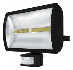 Датчик движения theLeda E30 BK, угол 180°, с LED прожектором 30 Вт, 2115 лм, черный, IP55