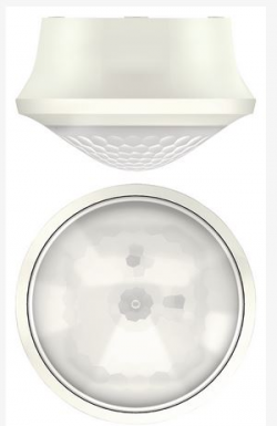 Датчик движения theMova S360-101 AP WH, потолочный, накладной, круглая зона обнаружения 360°, диаметр до 8 м, 2 канала, белый, IP54
