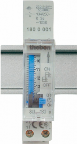 Таймер цифровой TR 612 top2 120V, 2 канала, на DIN рейку