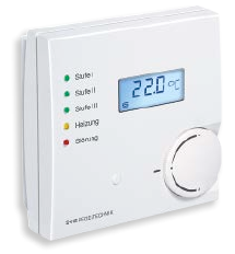 Датчик влажности и температуры комнатный, 0..100 % отн. вл., +/- 3%, 0...+50C, Modbus, задатчик, кнопка присутствия, 5 светодиодов, 1201-42B6-6051-005