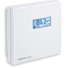 Датчик влажности, температуры и содержания CO2, комнатный, 0...100 % отн. вл., 0...+50°C, 0...2000/5000 млн-1, переключатель, LCD, 1501-61B6-7321-200