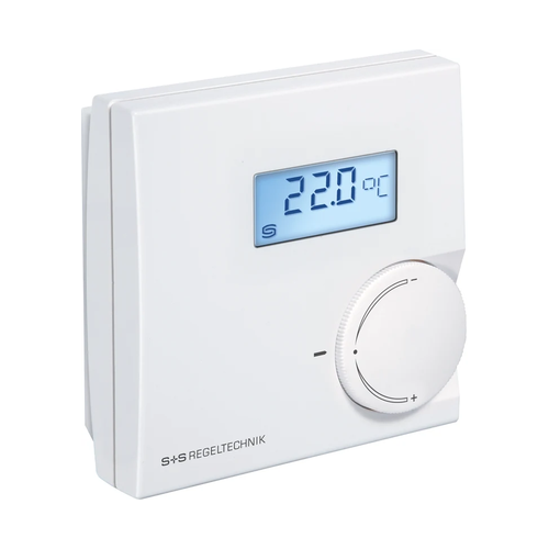 Датчик температуры в помещении, цифровой, 0...+50 °C, Modbus, IP30, потенциометр, дисплей, 1101-42A6-2001-005