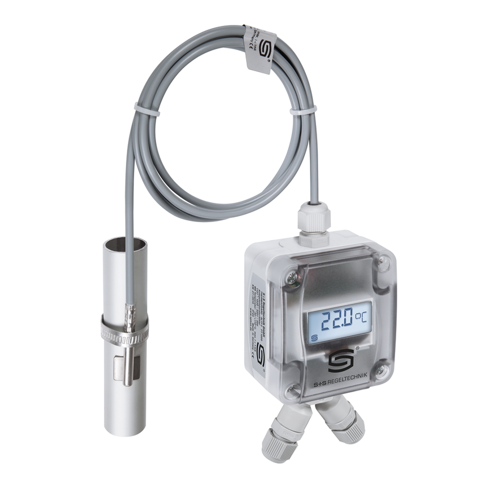 Датчик температуры накладной для труб, компактный, Pt1000, Modbus, IP 65, 1101-1216-0000-000