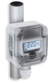 Датчик температуры накладной для труб, компактный, Pt1000, Modbus, дисплей, IP 65, 1101-1216-2000-000