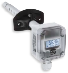 Канальный датчик влажности и температуры, 0...100 % отн. вл., +/- 3 %, -35...+80°C, Modbus, дисплей, 1201-3216-1200-029