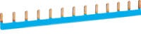 Гребенчатая шинка, медная, 1 полюс, 10 кв.мм, 13M, цвет синий