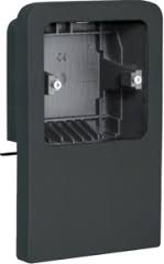 Держатель устройств SL new, 60х60, скрытой установки, с собственными рамками, для профиля 20х115мм, PC/ABS, безгалогеновый, RAL9011 графитово-чёрный