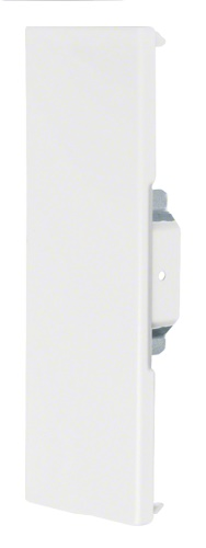 Торцевая заглушка профиля BRS, 66х210мм, крышка 80мм, длина 7мм, сталь порошковая, цвет RAL9001 сливочно-белый