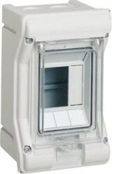 Щиток Vector, IP65, для уличной установки до -25°С IK07, прозрачная дверь, 6М, УФ-стабилизированный, без разметки вводов, пластик