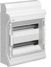 Щиток Vector, IP65, для уличной установки, до -25°С IK07, прозрачная дверь, 2x12М, УФ-стабилизированный, без разметки вводов, пластик