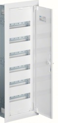 Щиток встраиваемый, секционный, с оснасткой, 950x300x110мм (ВхШхГ), одна дверь, RAL9010