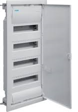 Щиток для пустотелых стен Volta, IP30, 4x12М, DIN43871, глубина установки 90мм, RAL9010