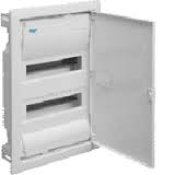 Щиток для сплошных стен Volta, IP30, 2x12М, DIN43871, глубина установки 90мм, RAL9010