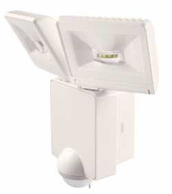 LUXA 102-140 LED 16Вт датчик движения, угол 140°, с LED прожектором 16Вт, 3000K, белый, IP44, ЗАМЕНА для 1020933