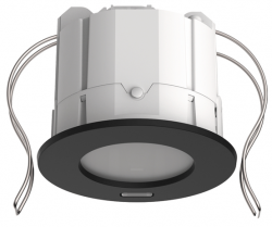 Датчик присутствия инфракрасный PlanoSpot 360 KNX DE, потолочный, врезной, пассивный, квадратная зона обнаружения до 8x8 м, IP20, цвет черный