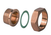 Латунный фитинг G 1 1/2" / Rp 1", 100 °C, набор из 3