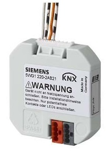 Двоичный вход/выход UP 220/21, (клавишный интерфейс), произвольного монтажа, 2 входа/2 выхода на светодиоды, 38х43х18 мм, сигнальные концы до 10 м