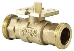 Шаровой клапан, двухходовой, внешняя резьба, PN 40, DN 40, KVS 40