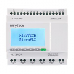 Программируемый контроллер, 110-240VAC, 12DI, 6DO, RTC, RS232, LCD