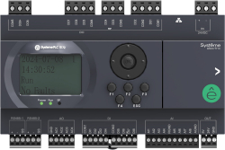 ПЛК S172; 24 VDC; дисплей; 28 IO: 8 DI, 8 DO (транзистор), 8 AI, 4 AO; 2xRS485, 1xRJ45