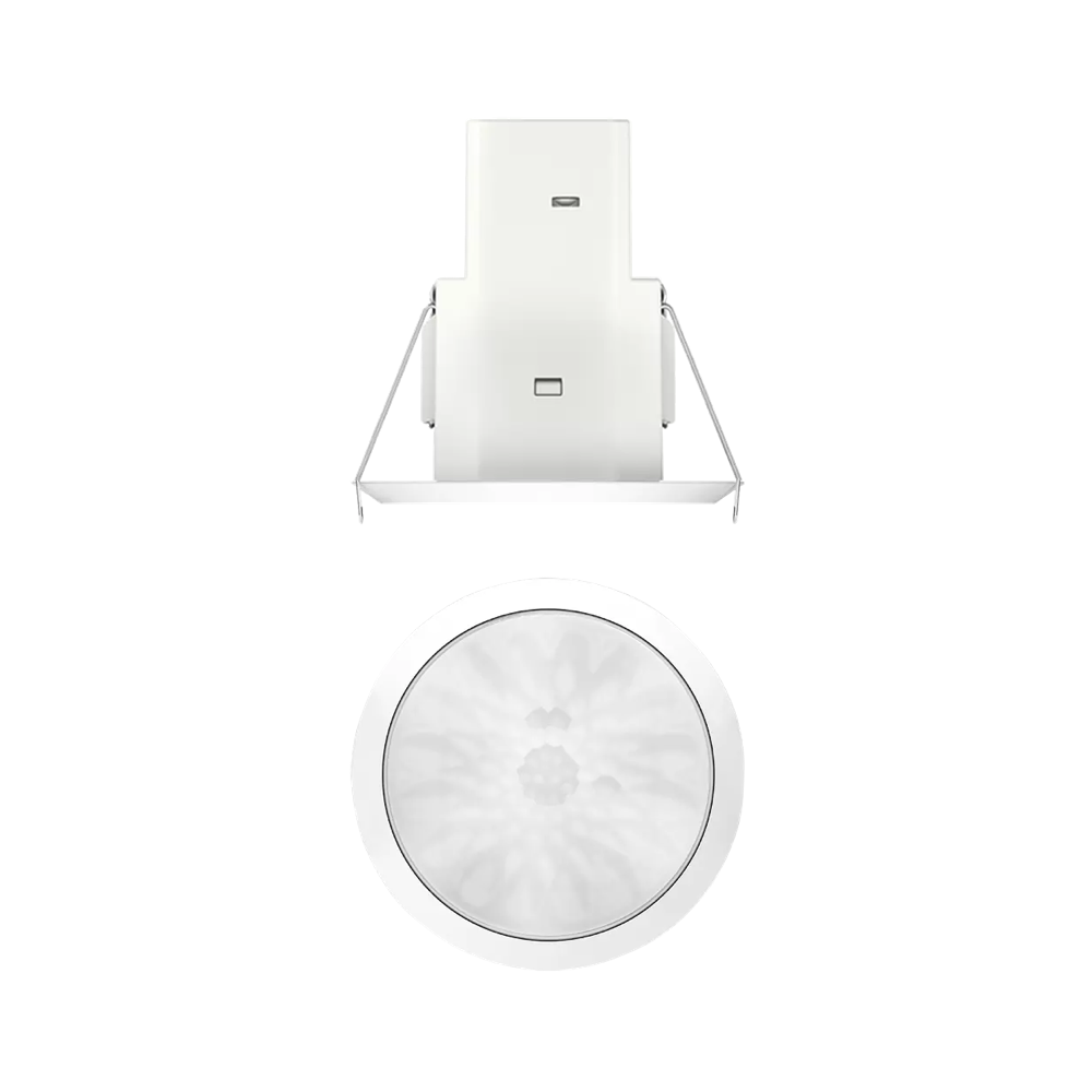 theMova S360-101 FLAT DE WH, датчик движения, 8м, 2 канала, врезной монтаж, IP54, белый
