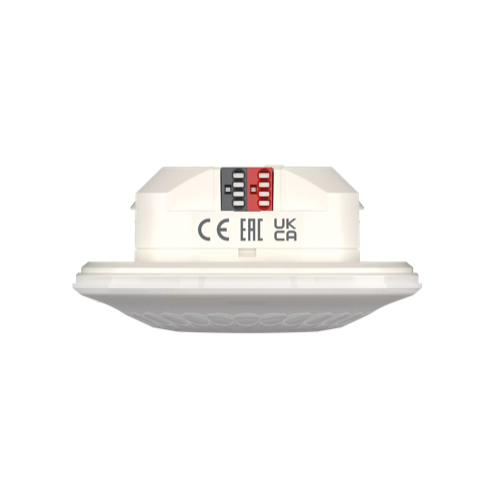 LUXA 103 S360-12 KNX UP WH, комбинированный датчик (присутствие, освещенность, температура), 360°, Ø12м, потолочный, в монт. коробку, IP54, белый