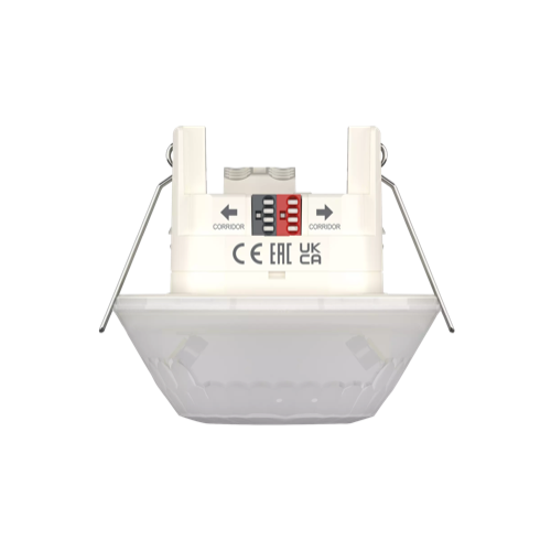 LUXA 103 S360-28 KNX DE WH, комбинированный датчик (присутствие, освещенность, температура), 360°, 28x5м, врезной, IP54, белый