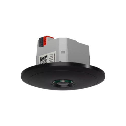 thePixa P360 24V KNX UP BK, датчик присутствия оптический, 11х15,5 м, потолочный, врезной, IP20, черный | прибор требует подключения 24VDC