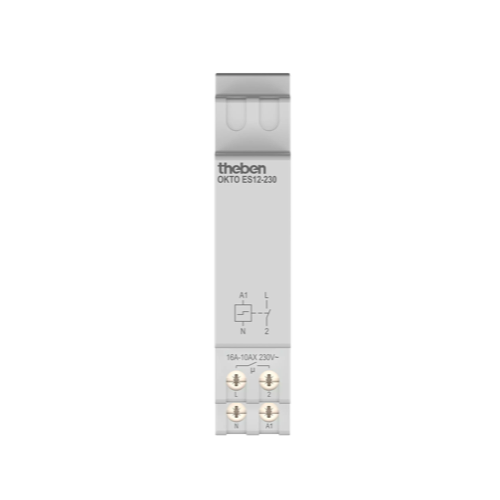 OKTO ES12-230, реле импульсное электронное, 230В, 1х 16А, 1ТЕ, DIN, IP20