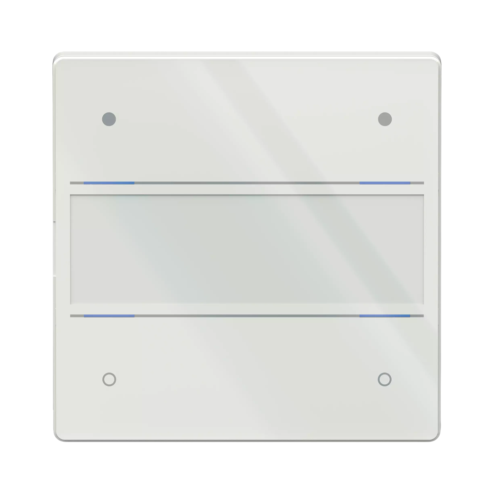 LUXORliving iON4 G WH, 4 кнопки с LED индикацией, с интегрированным датчиком температуры, стекло, белая