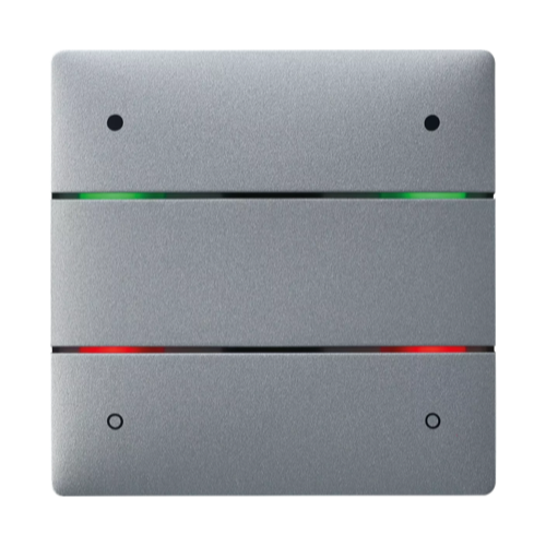 ION 104 KNX SR, сенсорный 4-way выключатель с интегрированным датчиком температуры, серебристый
