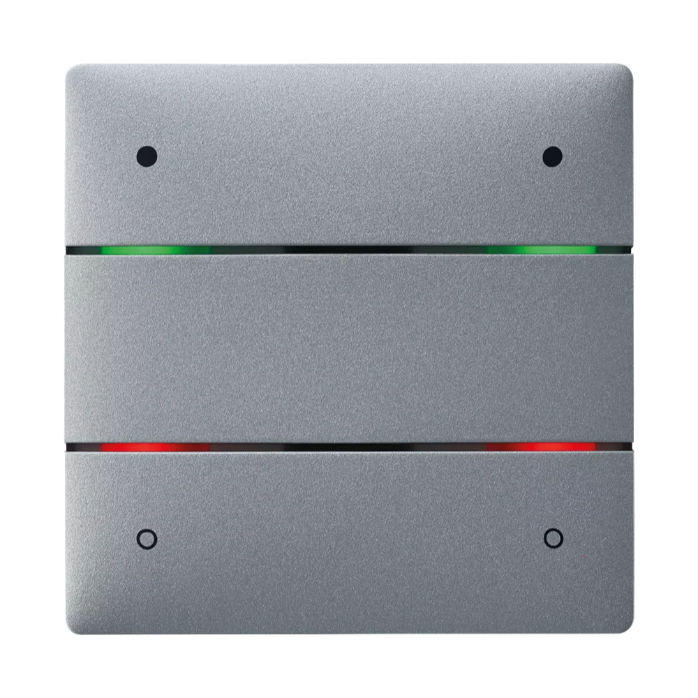ION 104 KNX SR, сенсорный 4-way выключатель с интегрированным датчиком температуры, серебристый