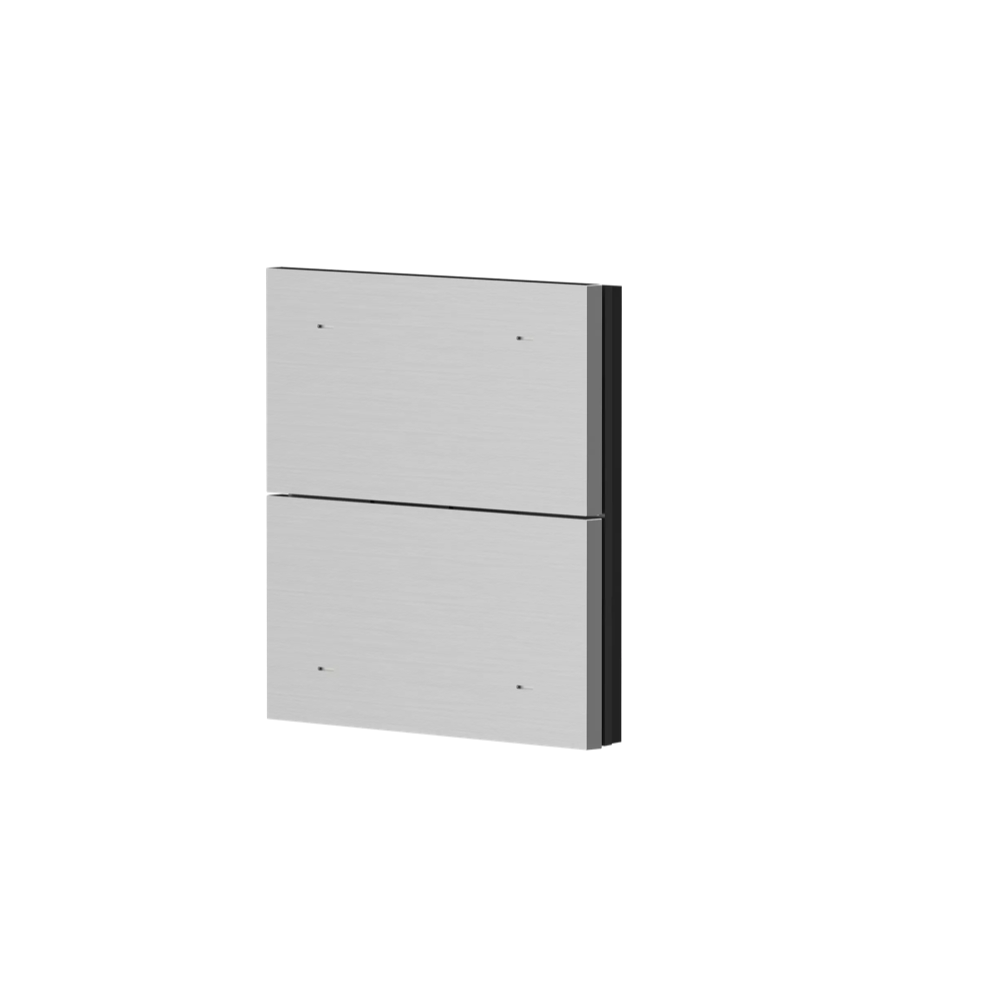 iONprime PB 2R ABR, накладка 2 клавиши, метал, матовый алюминий
