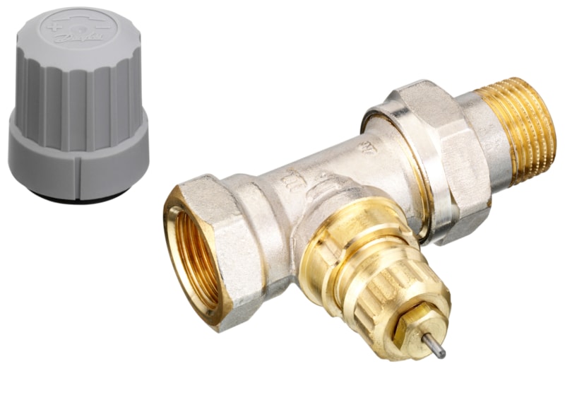 Радиаторный клапан фиксированной пропускной способности Danfoss 013G0004 RA-FN, DN15, Kvs 0.9 м³/ч, 10 бар, внутренняя резьба