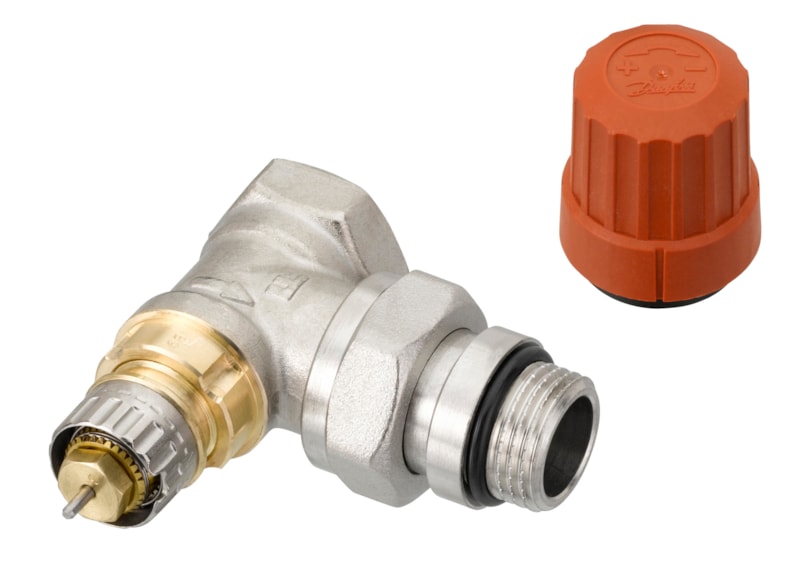 Радиаторный клапан с предварительной настройкой Danfoss 013G0113 RA-N, DN15, Kvs 0.9 м³/ч, 10 бар, внутренняя резьба