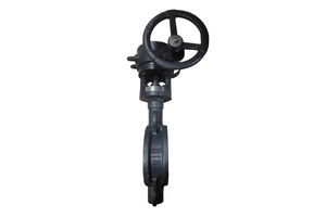 Затвор дисковый поворотный Ридан ЗДМ 2WG, DN500, PN25, межфланцевое, ручной редуктор (082X4772R)