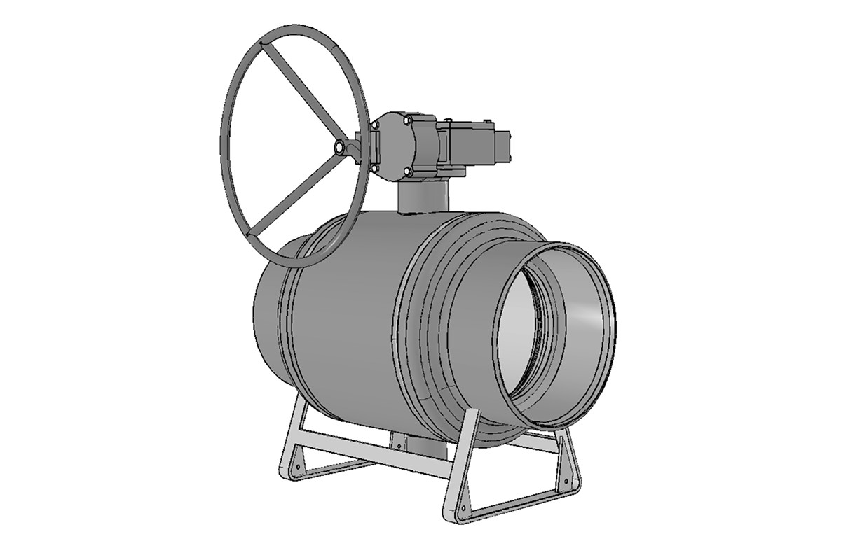 Стальной шаровой кран Ридан RJIP Premium RB/WW/WG DN350 PN25, стандартный проход (065N0171GR)
