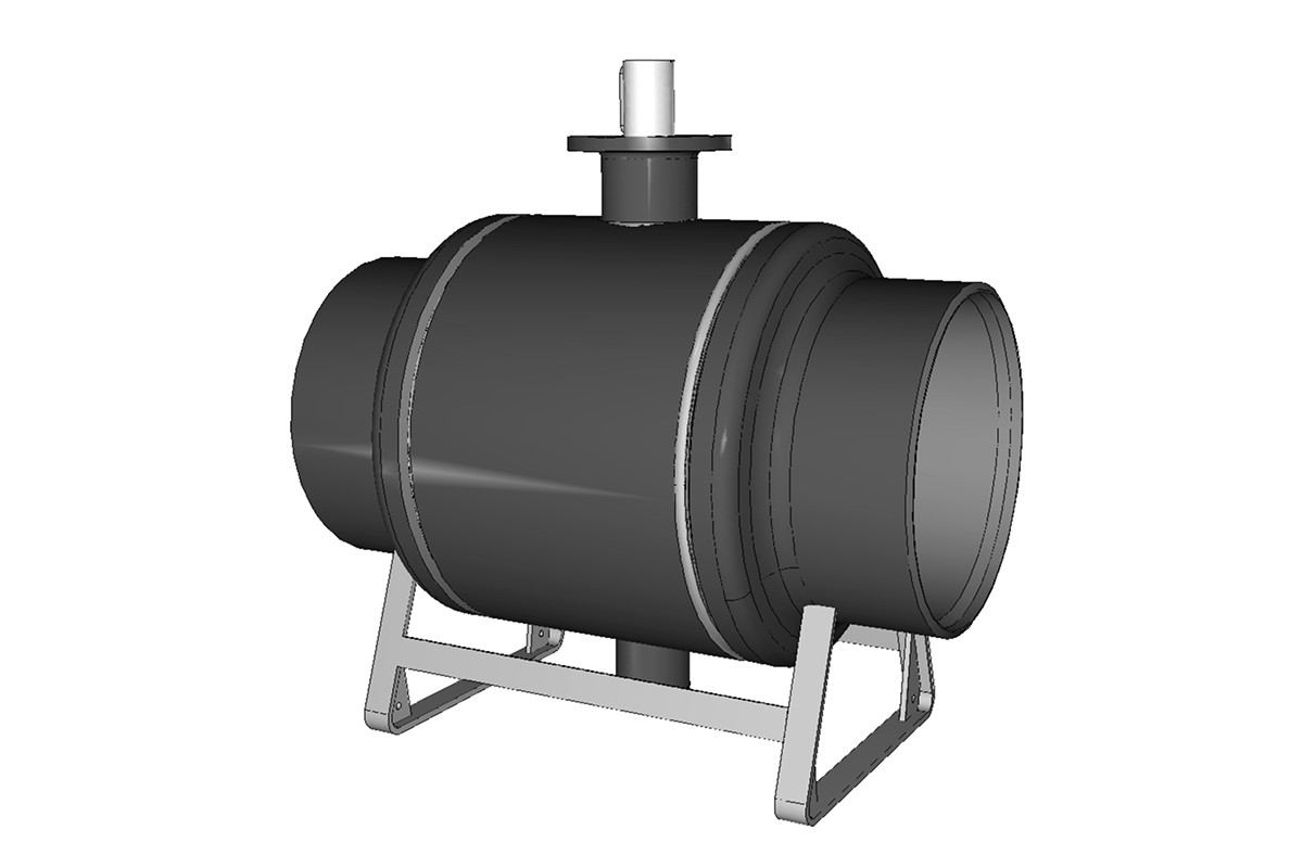 Стальной шаровой кран Ридан RJIP Premium RB/WW/WG DN400 PN25, стандартный проход (065N0177GR)