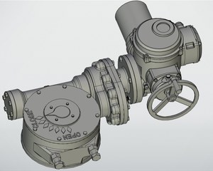Поворотный электропривод Ридан AMB-H-500, 380 В AC, 7500 Н·м, IP67 / IP65 (065L8217R)