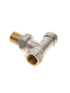 Запорный радиаторный клапан Ридан LV, угловое, DN15, PN10 (003L0143R)