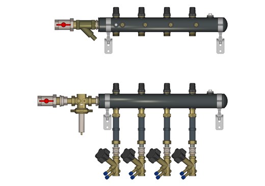 Этажный распределительный узел Ридан TDU.5R DN50-5L-20-APT15-MVT15 (162L2010R)